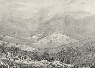 Ottacamund, View of the Great Dodabetta, Neelgherry Mountains, plate 4 from View of the Neilgherries, or Blue Mountains of Coimbetoor, Southern India by Captain McCurdy by Captain E. A. McCurdy